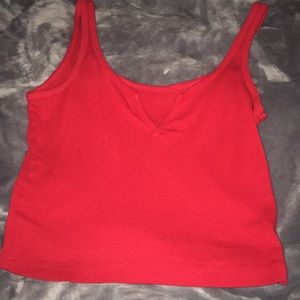 Red tank top